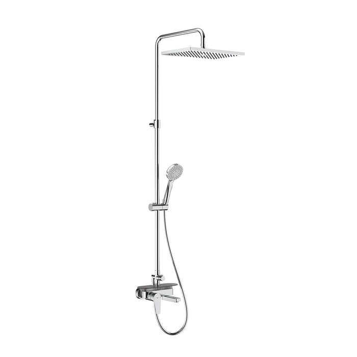 ROCA A5A9C90C00 EVEN-M Columna Baño Ducha Monomando con Repisa Cromo