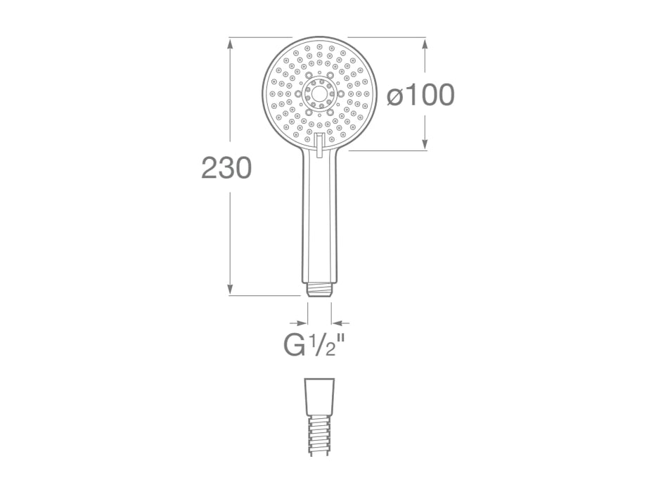 ROCA A5D0718C00 T-500 BASIC Thermostatic Bath-Shower Faucet Chrome
