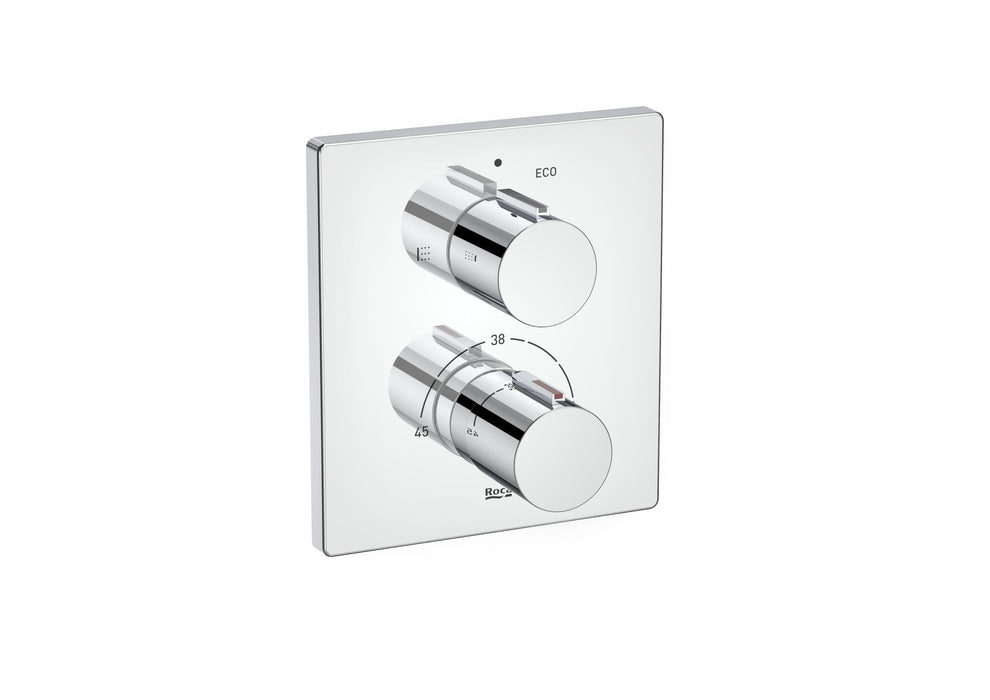 ROCA A5D1088C00 SQUARE Built-in Thermostatic Tap Chrome