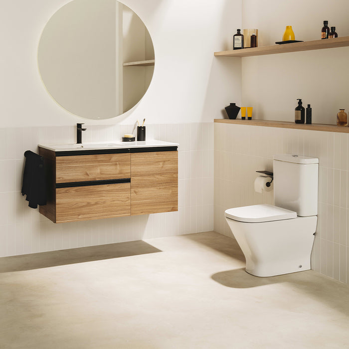 ROCA A801D22001 THE GAP ROUND Compacto Tapa Asiento Caída Amortiguada Blanco