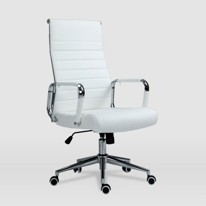 FURNITURE STYLE FS618BL ADARA Office Chair PolyLeather Color White