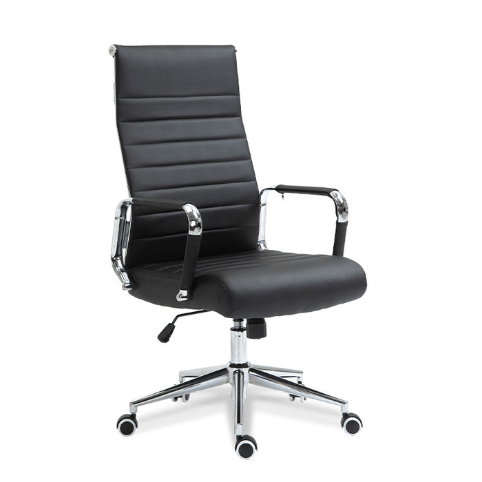 FURNITURE STYLE FS618NG ADARA Office Chair PolyLeather Color Black