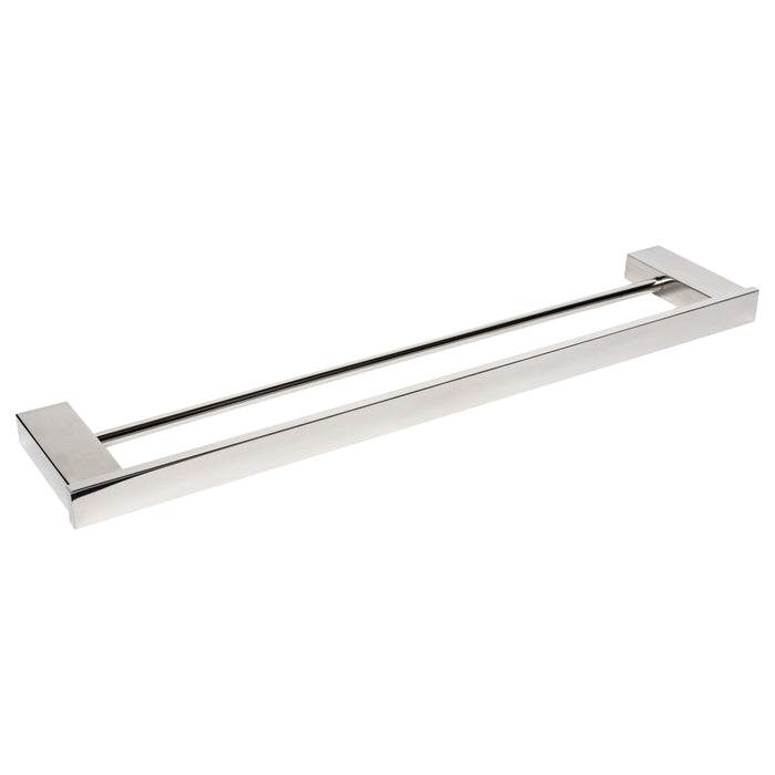MEDICLINICS AI1411C Double Bar Towel Rack Stainless Steel Glossy