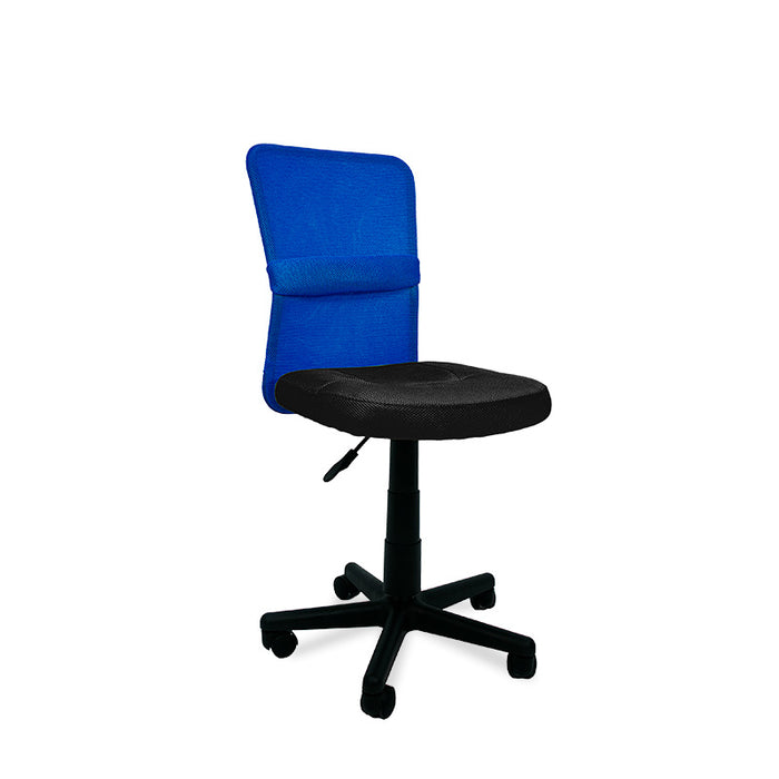 FURNITURE STYLE FS6228NGAZ ALBA Textile Study Chair Black/Blue