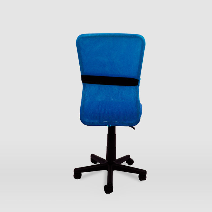 FURNITURE STYLE FS6228NGAZ ALBA Textile Study Chair Black/Blue