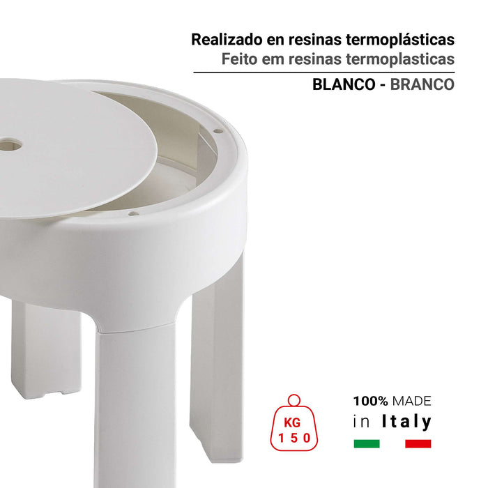 GEDY 10730200000 NEWBOX Taburete Blanco