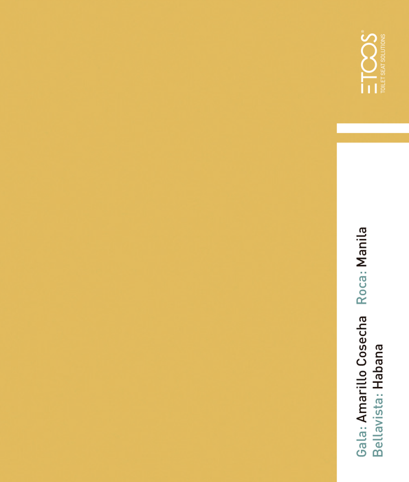 ETOOS 02082065 GALA 2000 Tapa WC Gala Color Amarillo Cosecha