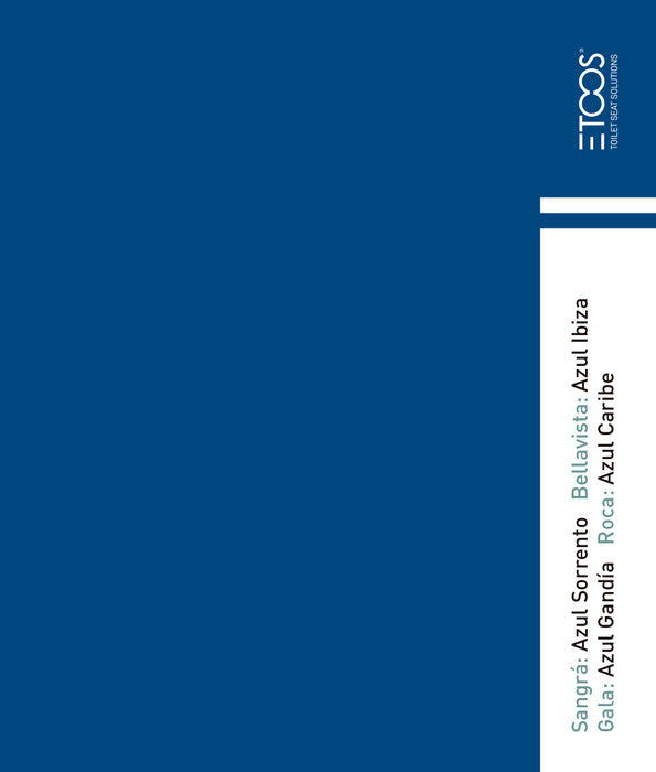 ETOOS 02082060 GALA 2000 Tapa WC Gala Color Azul Gandía