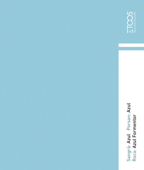 ETOOS 02010008 DAMA RETRO Roca WC Lid Blue Color Formentor