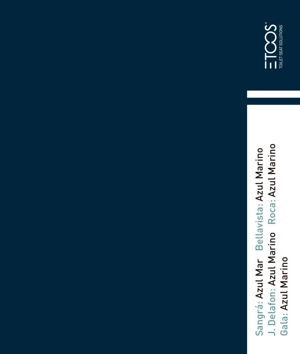 ETOOS 02059007 VENUS Tapa WC Jacob Delafon Color Azul Marino