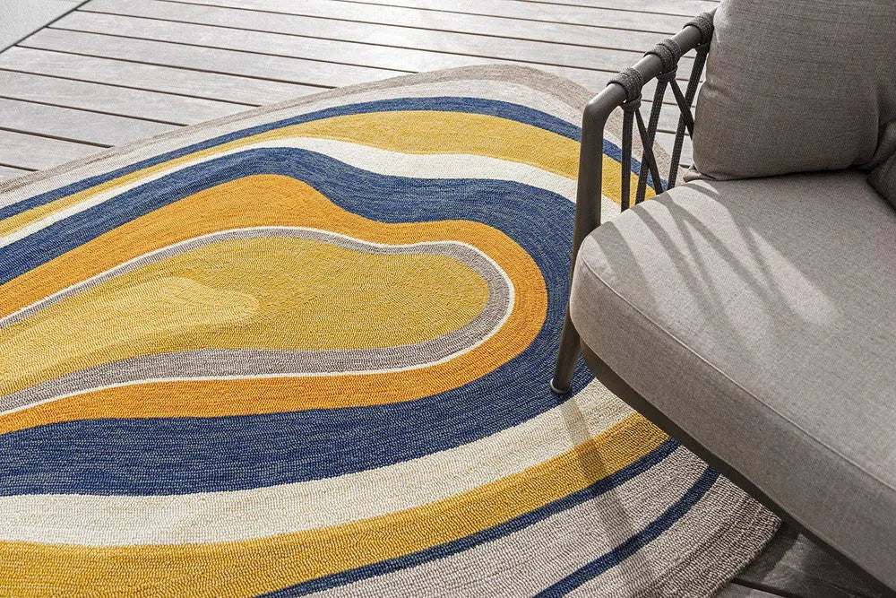 Brink & Campman Aura Ochre Outdoor Rug 477306