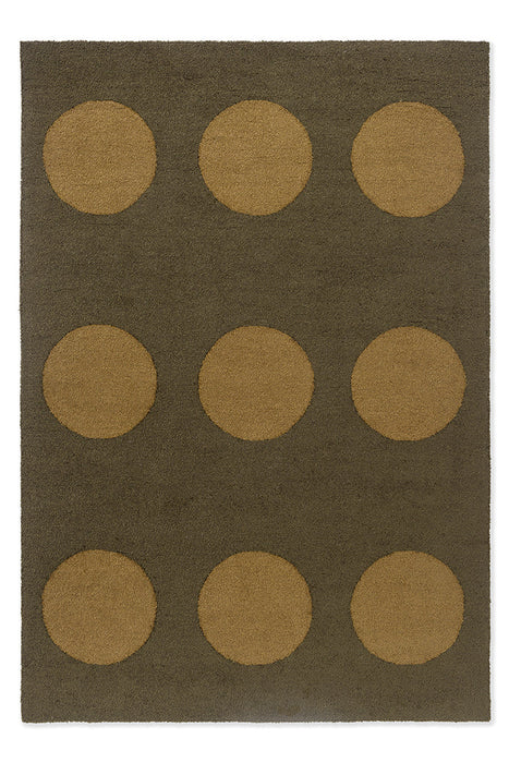 Brink & Campman Habitat Festival Dots Olive Green 495817 Outdoor Rug