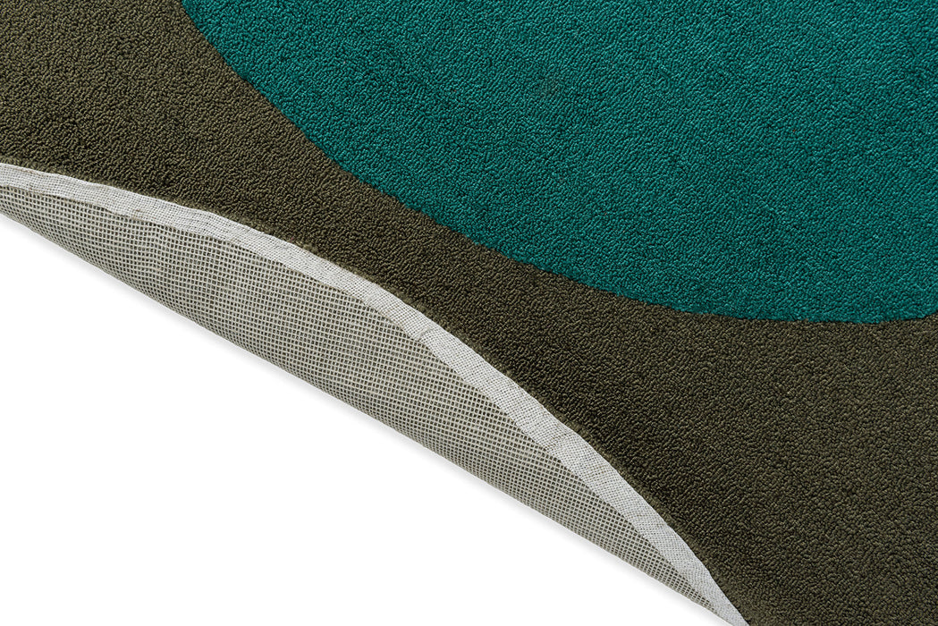 Brink & Campman Habitat Festival Round Aqua 496308 Outdoor Rug