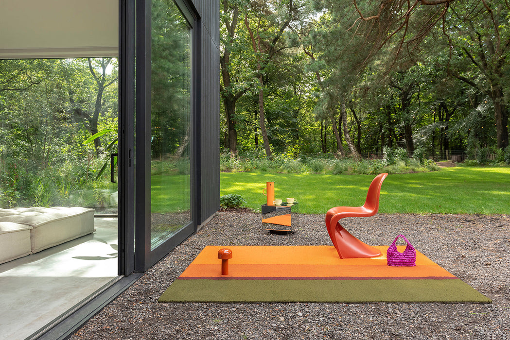 Brink & Campman Habitat Festival Stripe Orange 496513 Outdoor Rug