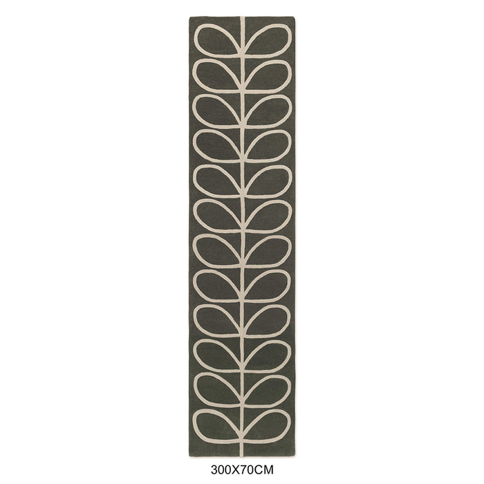 Orla Kiely Linear Stem Slate 060505 Runner Rug