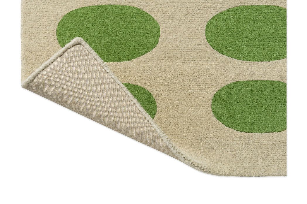 Orla Kiely Optical Oval Green - Cream 157707 Rug
