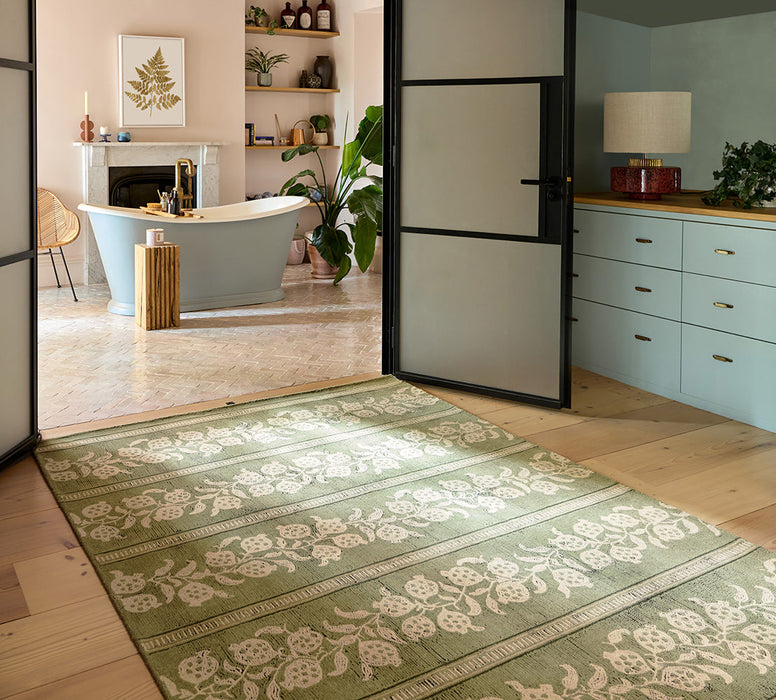 Sanderson Anaar Forest Green 148007 Rug
