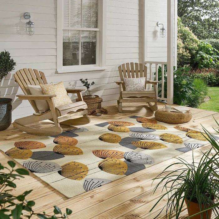 Sanderson Dandelion Clocks Ochre Outdoor 445803