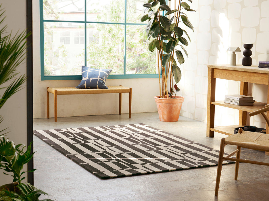 Scion Lohko Stripe Charcoal 123105 Rug