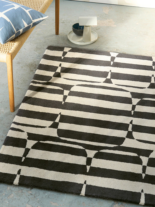 Scion Lohko Stripe Charcoal 123105 Rug