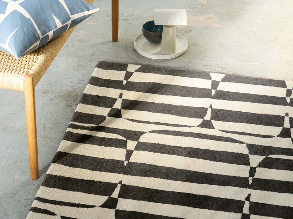 Scion Lohko Stripe Charcoal 123105 Rug