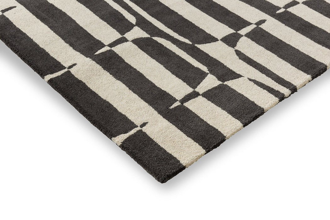 Scion Lohko Stripe Charcoal 123105 Rug