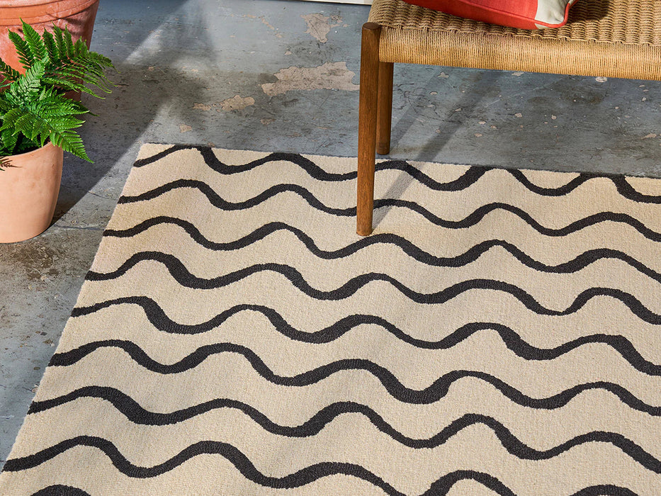 Scion Ribbon Charcoal 124305 Rug