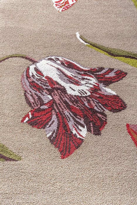 Ted Baker Botanical Tulip Burgundy 455610 Outdoor Rug