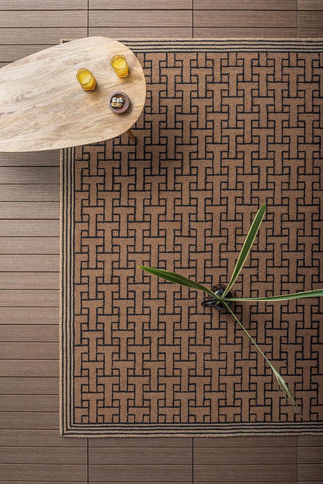 Ted Baker T Monogram Light Brown 455811 Outdoor Rug