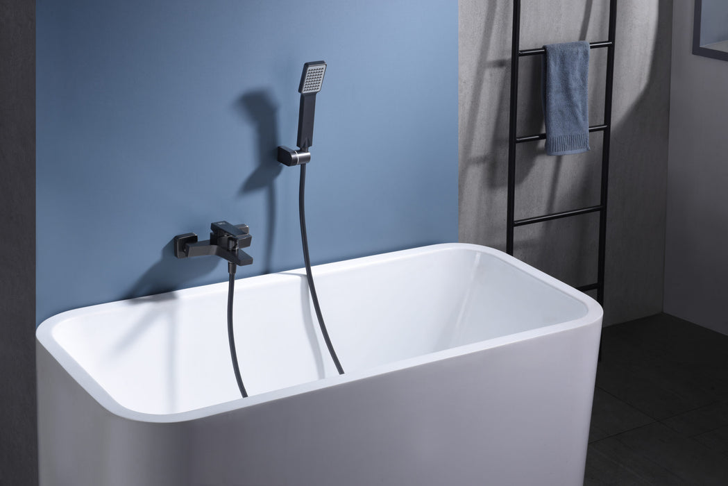 IMEX BDAR025-4BGM ART Single Handle Bath/Shower Kit Black Gun Metal