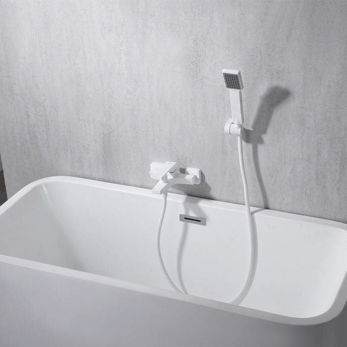IMEX BDAR025-4BL ART Bathroom / Shower Single-lever Matte White Kit