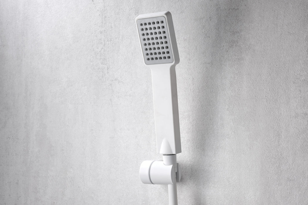 IMEX BDAR025-4BL ART Matte White Single Handle Bath/Shower Kit