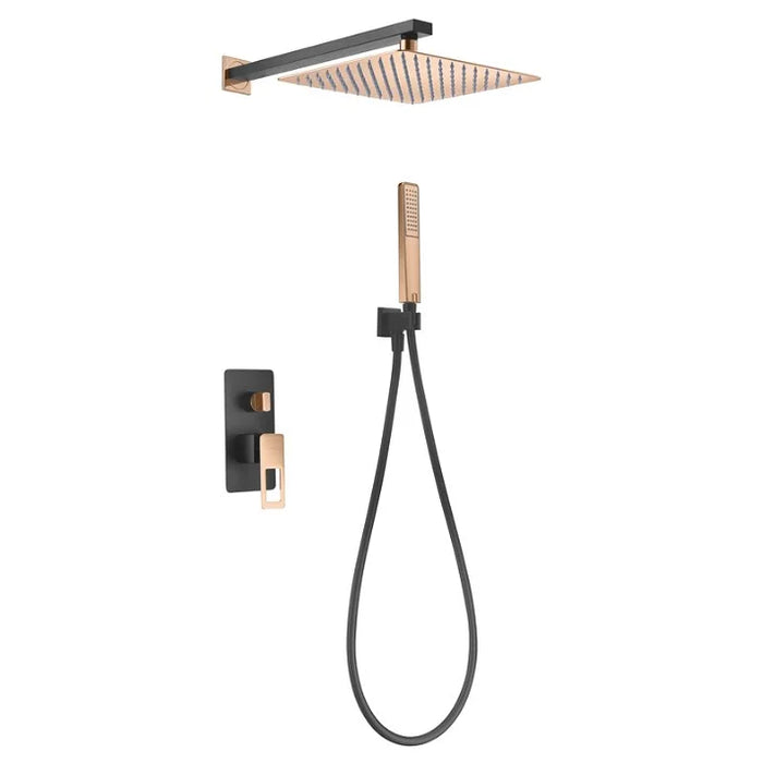 IMEX BDC032-6NOR SWEDEN Built-in Shower Set Single-lever Black Rose Gold