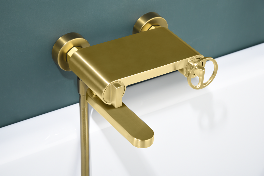 IMEX BDC033-4OC OLIMPO Bathroom / Shower Single-Handle Brushed Gold Kit