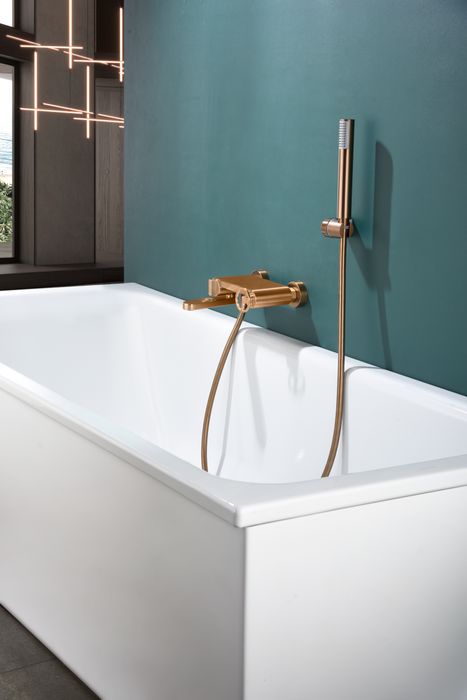 IMEX BDC033-4ORC OLIMPO Single Handle Bath/Shower Kit Brushed Rose Gold