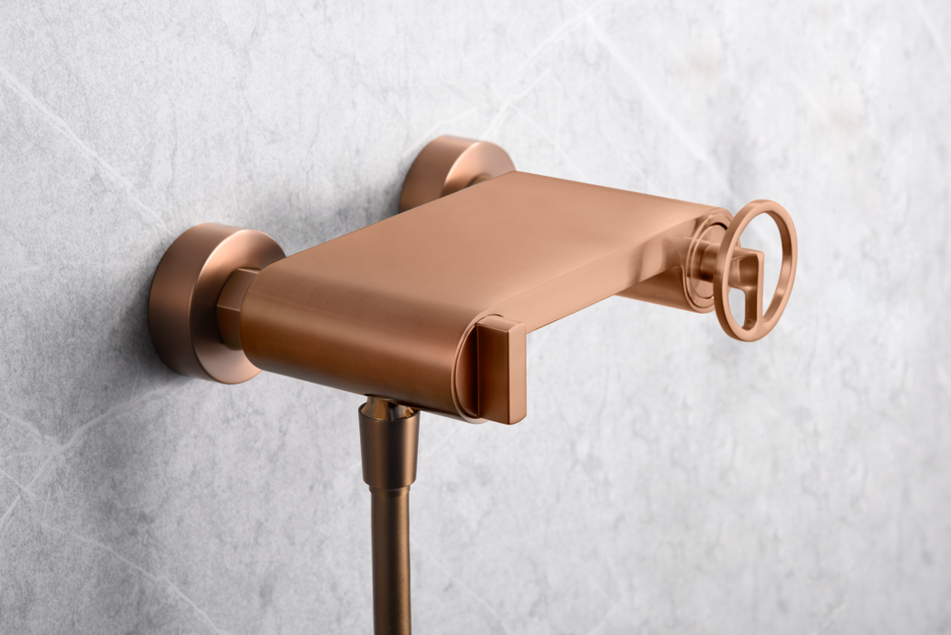 IMEX BDC033-5ORC OLIMPO Rose Gold Brushed Single-Handle Shower Kit