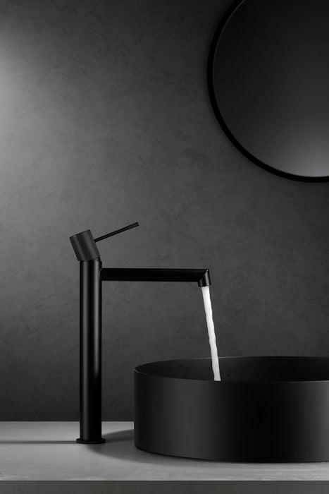 IMEX BDD038-3NG LINE Tall Matte Black Sink Faucet