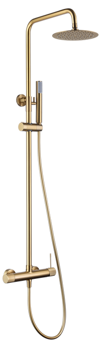 IMEX BDD038/OC LINE Brushed Gold Single Handle Shower Set