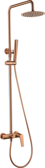 IMEX BDD055/ORC DELOS Conjunto Ducha Monomando Oro Rosa Cepillado
