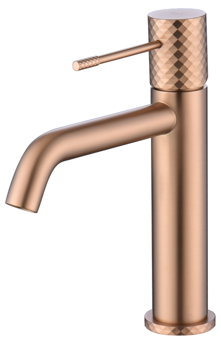 IMEX BDG053-1ORC GÉNOVA Monomando Lavabo Oro Rosa Cepillado