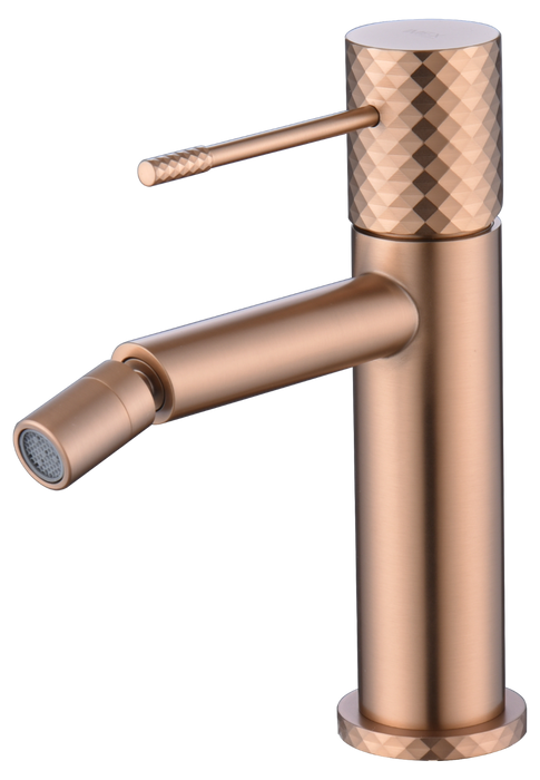 IMEX BDG053-2ORC GÉNOVA Monomando Bidé Oro Rosa Cepillado