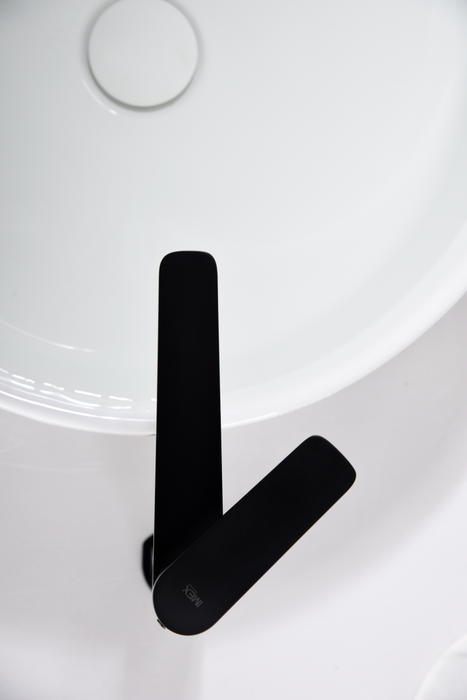 IMEX BDN047-3NG NÁPOLES Monomando Lavabo Alto Negro Mate