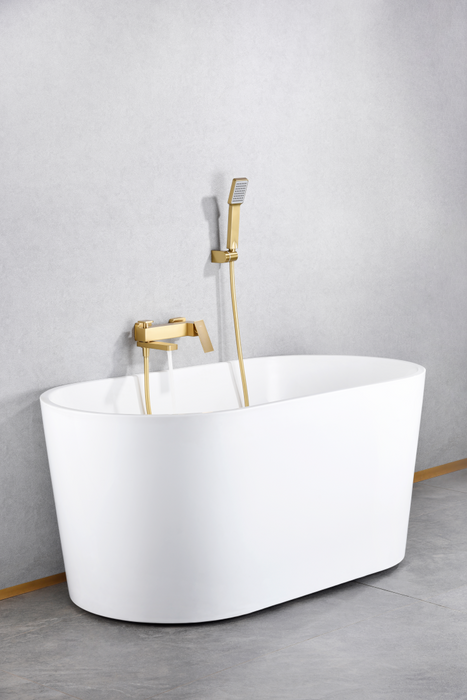 IMEX BDP048-4OC PISA Brushed Gold Single Handle Bath/Shower Kit