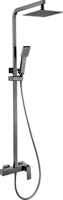 IMEX BDP048/BGM PISA Conjunto Ducha Monomando Black Gun Metal