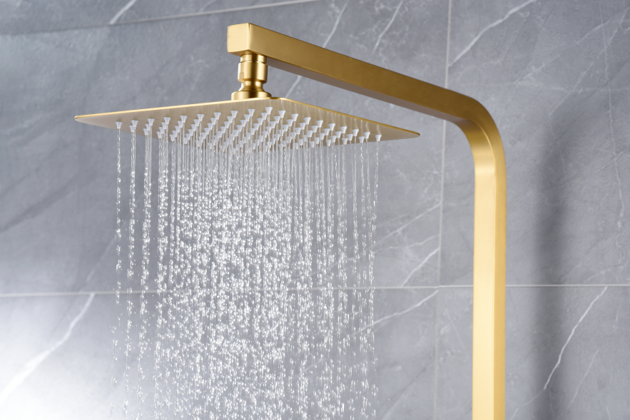 IMEX BDP048/OC PISA Brushed Gold Single Handle Shower Set