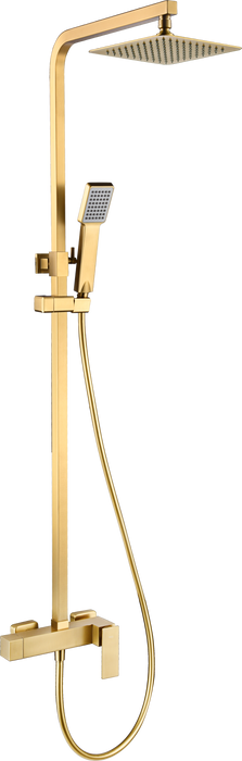 IMEX BDP048/OC PISA Conjunto Ducha Monomando Oro Cepillado