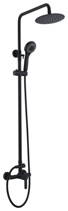 IMEX BDR001/NG ROMA Single-Handle Faucet Telescopic Shower Set Matte Black