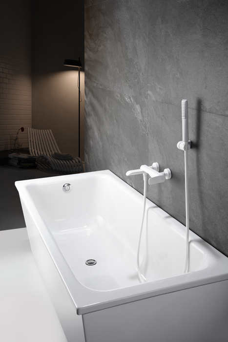 IMEX BDR031-4BL DENMARK Single-lever Bath/Shower Kit Denmark Matte White