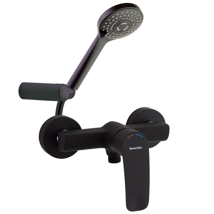 RAMONSOLER BRE570802BTNM NEW FLY Grifo Monomando Ducha Negro Mate