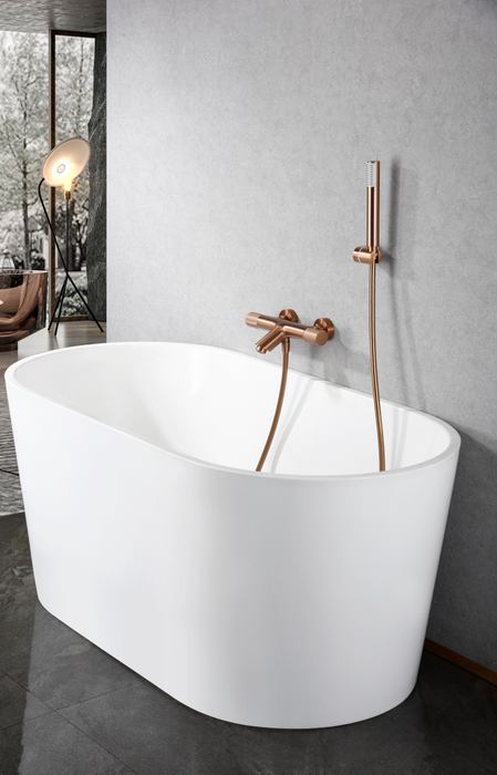 IMEX BTD038-4ORC LINE Kit Baño / Ducha Termostático Oro Rosa Cepillado